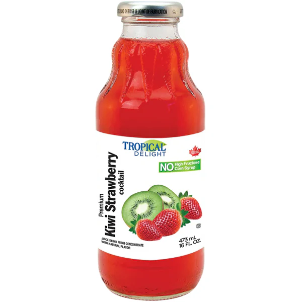 TROPICAL DELIGHT - TD STRAWBERRY KIWI JUICE 12x473ML