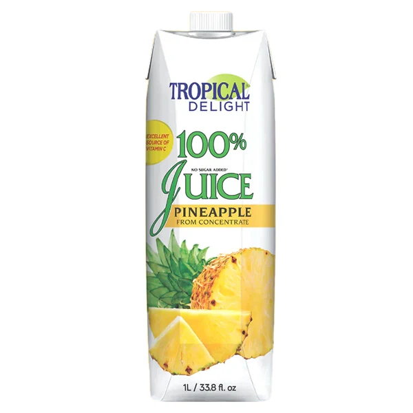 TROPICAL DELIGHT - TETRA PINEAPPLE JUICE 12x1 LT