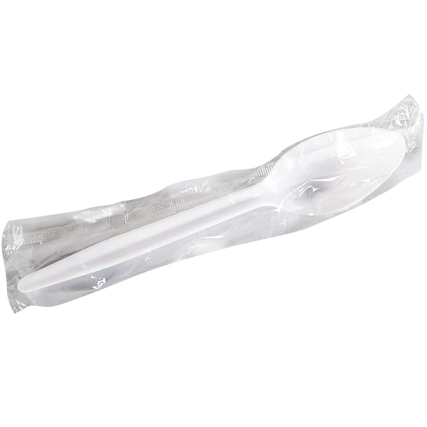 E2E - WHITE TEASPOON WRAPPED 500EA