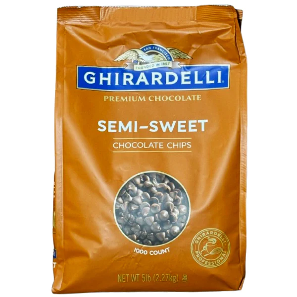 GHIRARDELLI - SEMI-SWEET CHOCOLATE CHIPS 2x5 LB