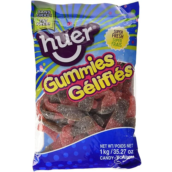 HUER - SOUR CHERRY COLA BOTTLES 12x1 KG