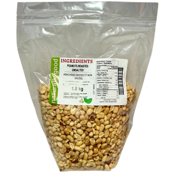 NATURALLY GOOD - PEANUTS ROASTED NO SALT 2x1.5 KG