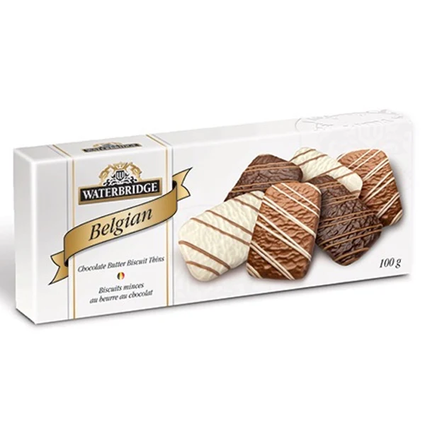 Waterbridge - Belgian Chocolate Butter Biscuit 16x100 GR