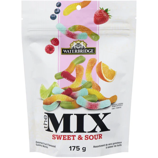 WATERBRIDGE - THE MIX SWEET & SOUR WORMS SUR 15x175 GR