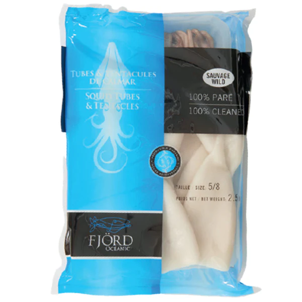 FJORD OCEANIC - SQUID TUBE AND TENTACLES 5/8 4x2.5 LB