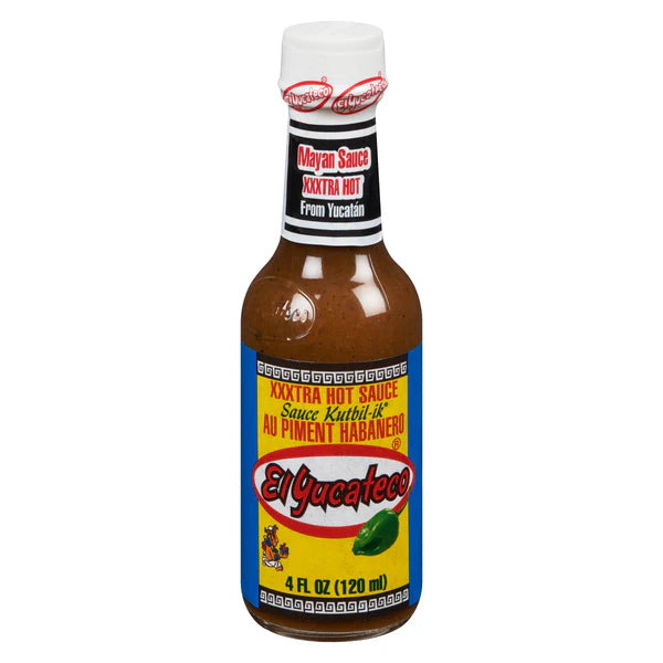 EL YUCATECO - XXXTRA HOT SAUCE 6x120 ML