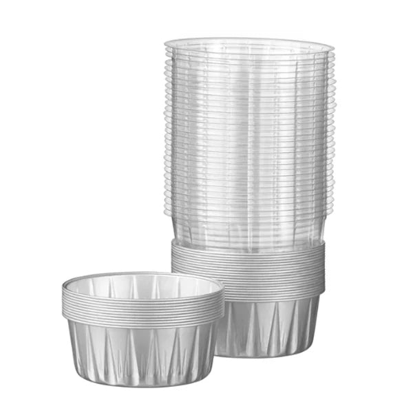 TALTHI - ALUMINUM ROUND CONTAINER W/LID 176ML 25x30 EA