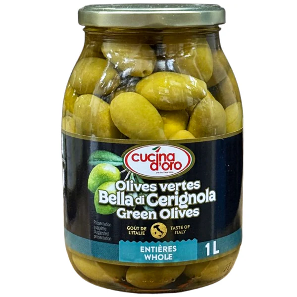 CUCINA D'ORO - CERIGNOLA OLIVES 6x1 LT