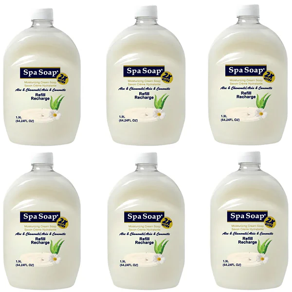 SPASOAP - ULTRA 2X ALOE HANDSOAP REFILL 6x1.9 LT