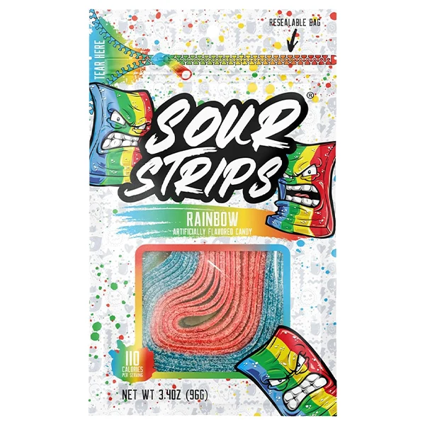 SOUR STRIPS - RAINBOW 12x96 GR
