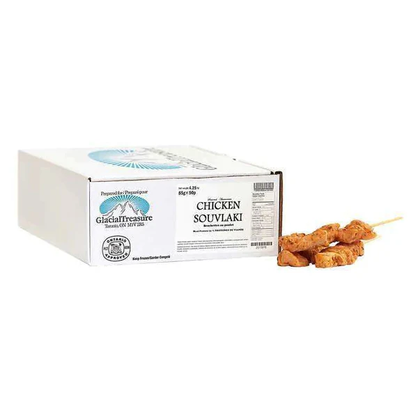 GLACIAL TREASURE - CHICKEN SOUVLAKI 50PCx100GR 5KG