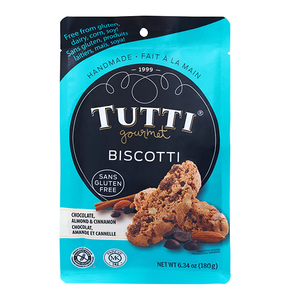 TUTTI GOURMET - ORG DARK CHOCO GLUTEN FREE 8x180 GR