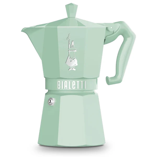 BIALETTI - 3 CUP ESPRESSO MOKA PASTEL GREEN 4x1 UN