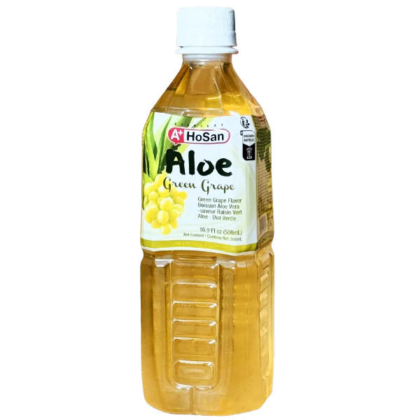 A HOSAN - ALOE DRINK GREEN GRAPE 20x500ML