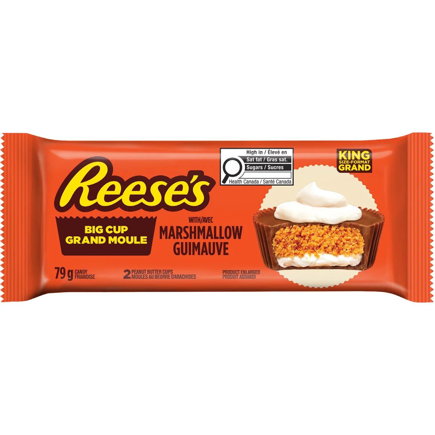 HERSHEYS - REESES BIG CUP WITH MARSHMALLOW 9x16x79 GR