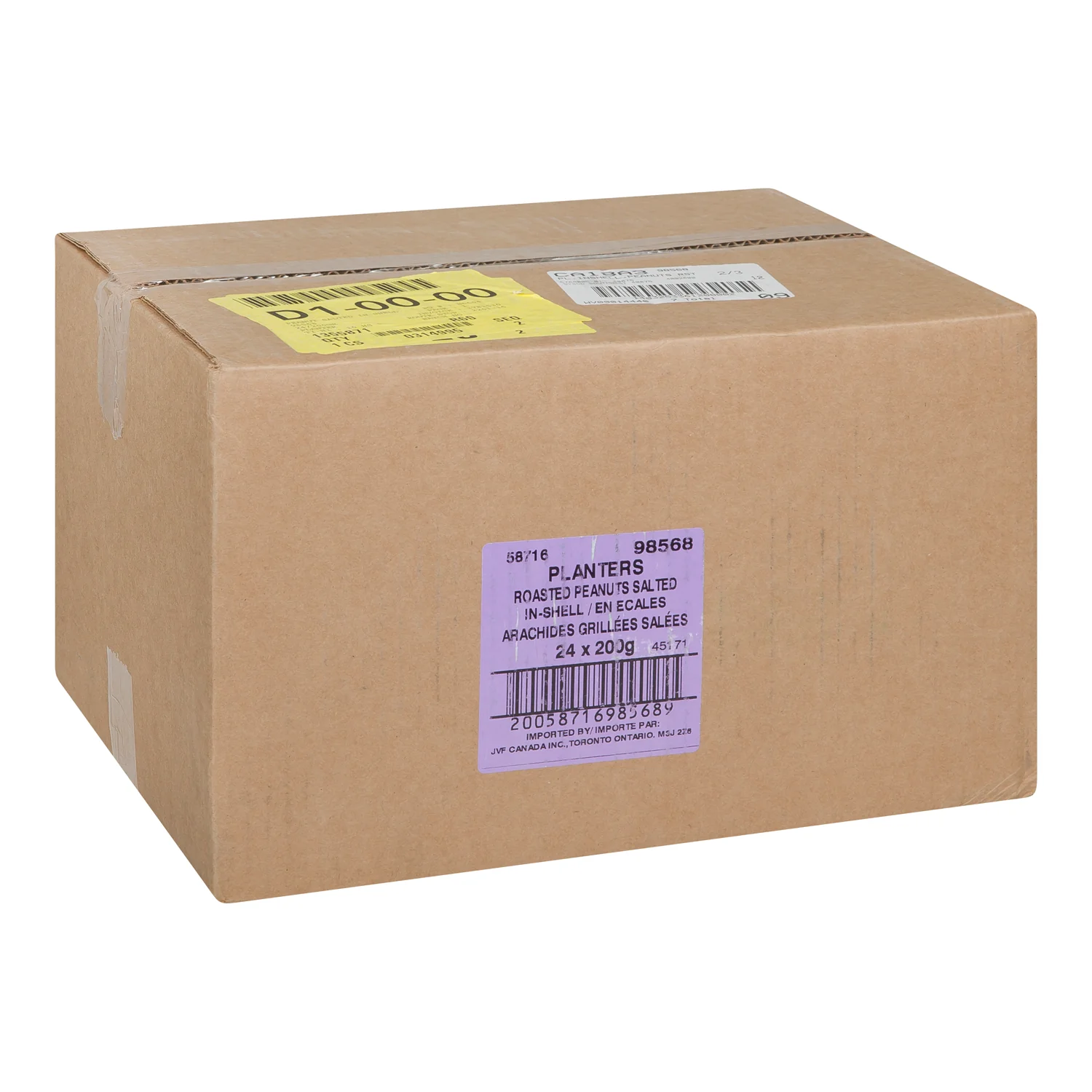 PLANTERS - PEANUTS IN SHELL ROASTED SALTED 24x200 GR