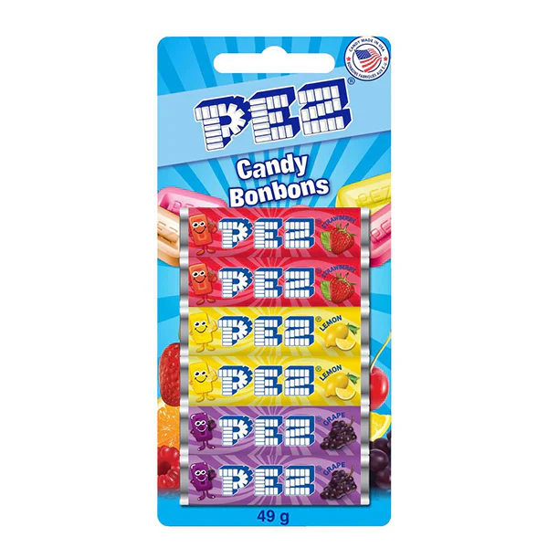 PEZ - CANDY ASSORTED REFILLS 72x16 GR