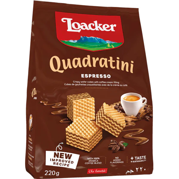 LOACKER - QUAD ESPRESSO COOKIES 6x220 GR