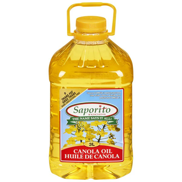 SAPORITO - CANOLA OIL 6x3 LT
