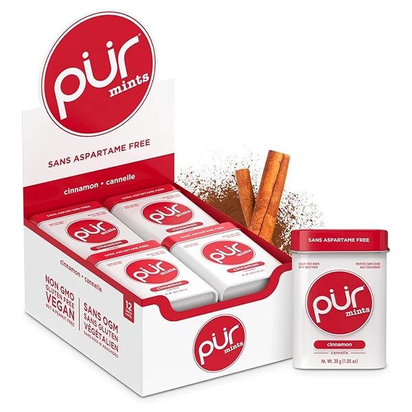 PUR MINTS - CINNAMON 12x12x30 GR