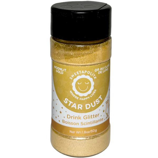 SWEETAPOLITA - MOONLIT GOLD DRINK & DESSERT GLITTER SHAKER 6x50 GR