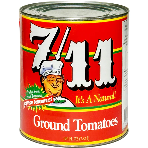 FULL RED - 7/11 GROUND TOMATOES 6x100 OZ
