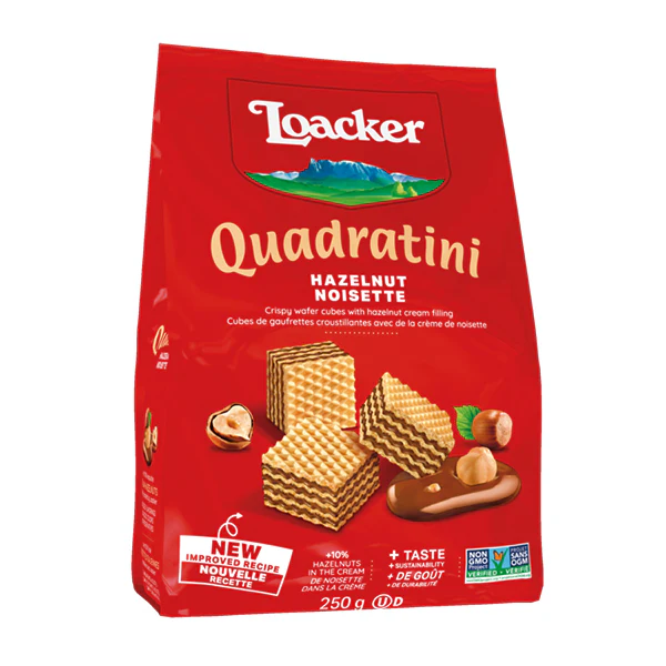 LOACKER - QUADRATINI HAZELNUT 6x250 GR