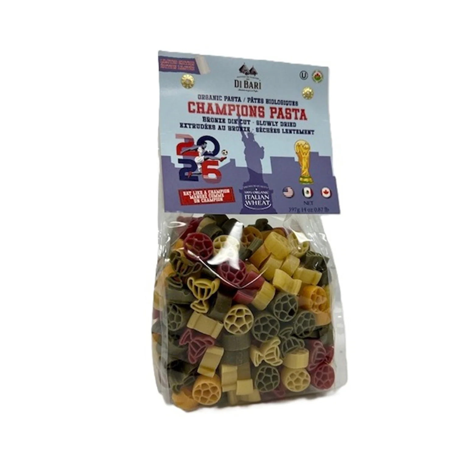 DI BARI - SOCCER PASTA 3 COLORS 12x397 GR