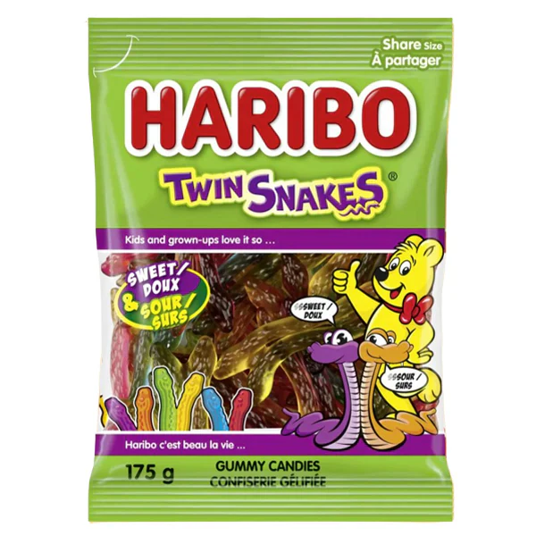 HARIBO - TWIN SNAKES 12x175 GR