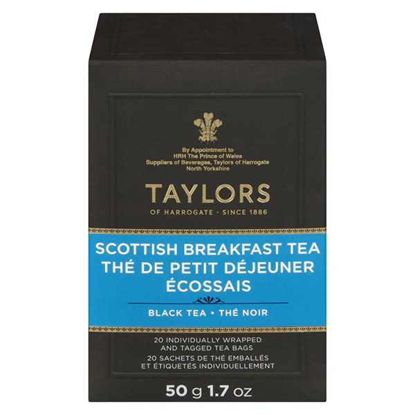 TAYLORS OF HARROGATE - SCOTTISH BREAKFAST TEA 50GR 6x20 PK