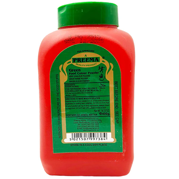 PREEMA - FOOD COLOUR EGG GREEN 400GR