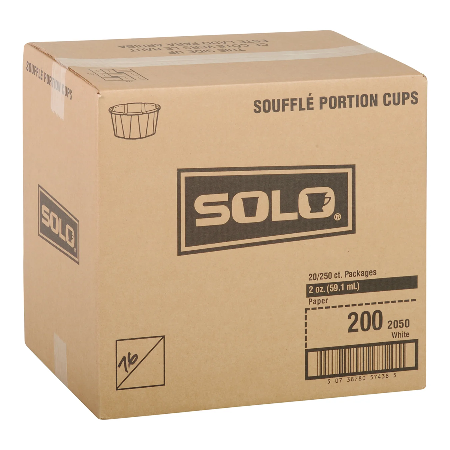 SOLO - 2OZ PAPER SOUFFLE CUPS 20x250EA