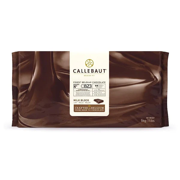 CALLEBAUT - MILK CHOCOLATE BLOCKS 823-NV-132 5KG
