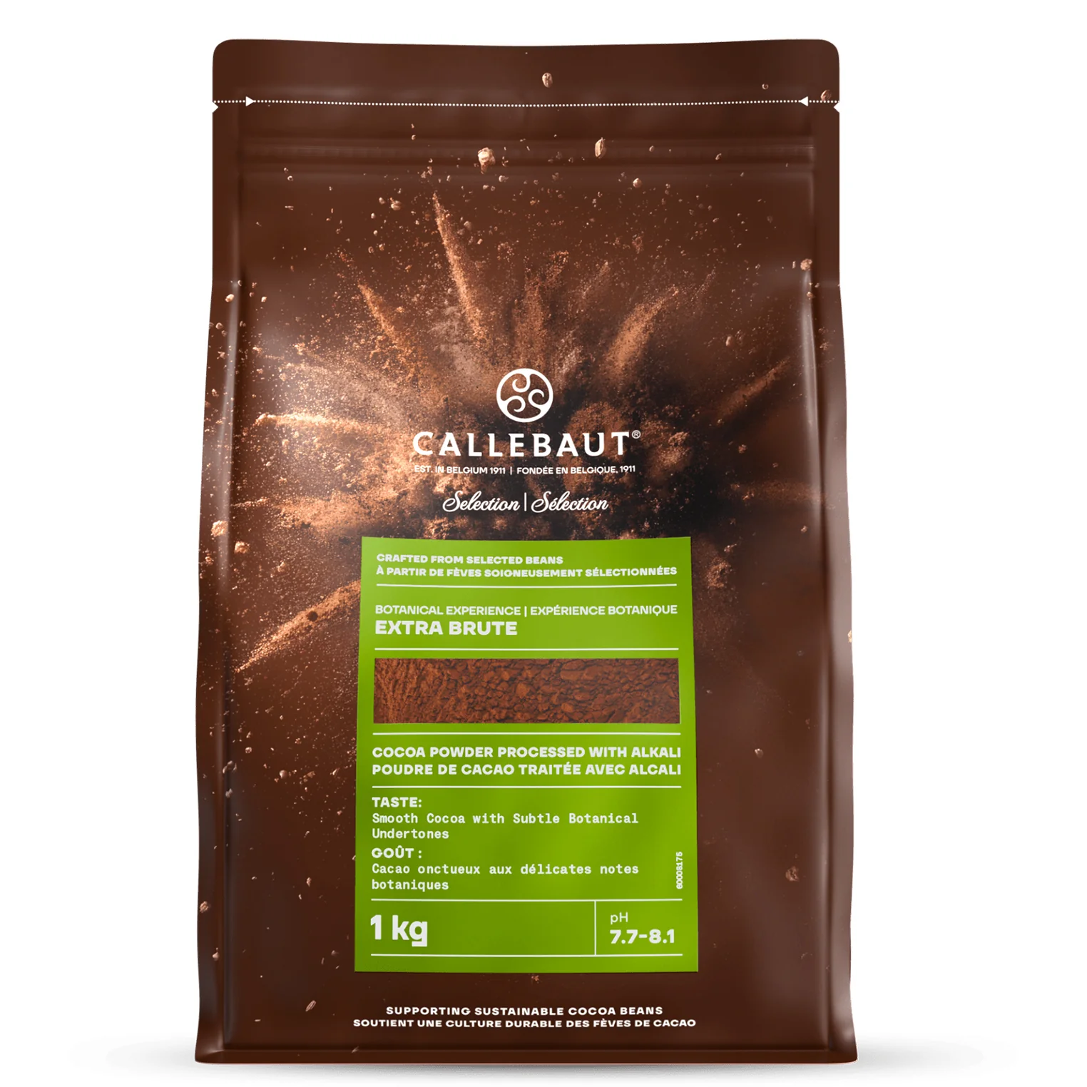 CALLEBAUT - BOTANICAL EXTRA BRUTE COCOA POWDER 1KG