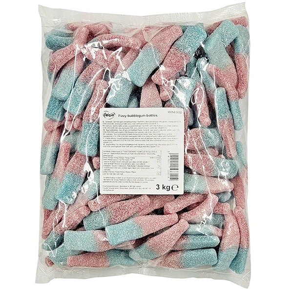 FRISIA - JUMBO SOUR BUBBLEGUM BOTTLES 3KG
