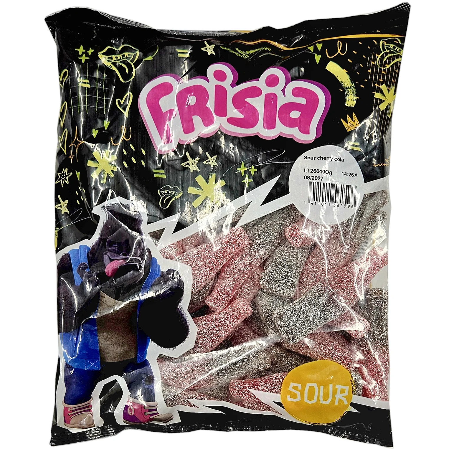FRISIA - JUMBO SOUR CHERRY COLA BOTTLES 1.5KG