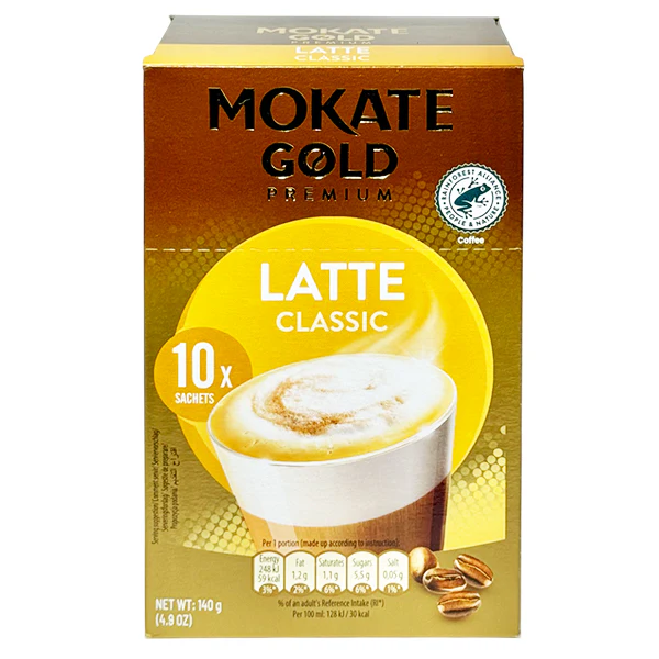 MOKATE - GOLD PREMIUM LATTE CLASSIC CAFFE 140G