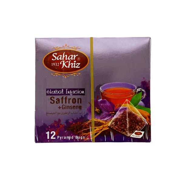 SAHAR KHIZ - GINSENG AND SAFFRON HERBAL INFUSION 12x2 GR