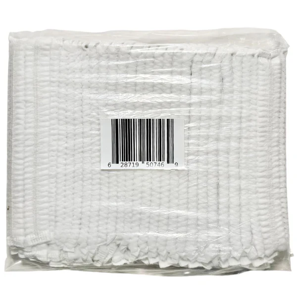 SAFE-T WEAR - 21IN WHITE PLEATED HAIRNET 10x100 PK