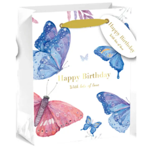EPC - BUTTERFLIES HAPPY BIRTHDAY GIFTBAG LARGE 1 UN