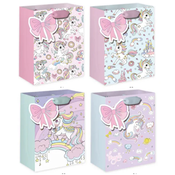 EPC - UNICORN GIFTBAG LARGE 4STYLES 1 UN