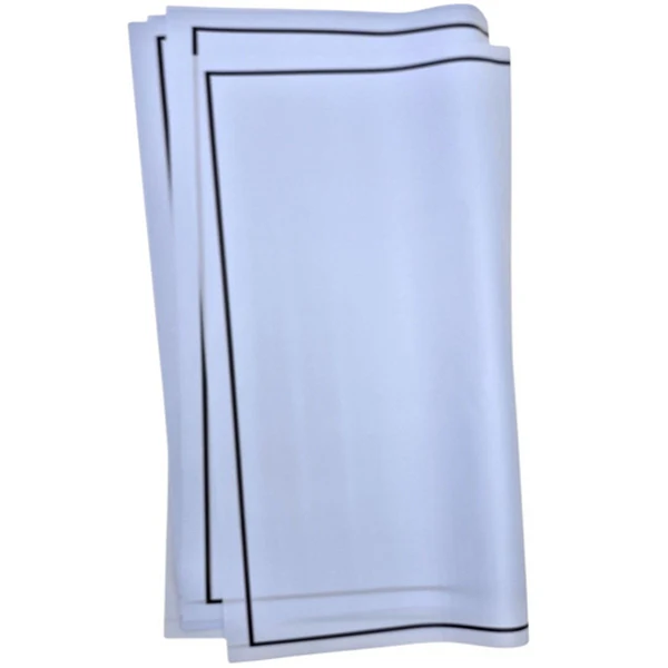HAN SU - 20PC SKY BLUE W/ BLACK EDGE WRAPPING PAPER 57x57 CM