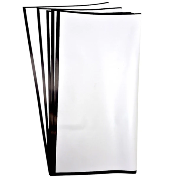 HAN SU - 20PC WHITE WITH BLACK EDGE WRAPPING PAPER 57x57 CM