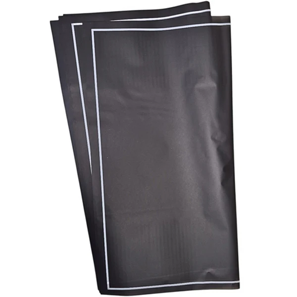 HAN SU - 20PC BLACK W/ WHITE SMALL EDGE WRAPPING PAPER 57x57 CM