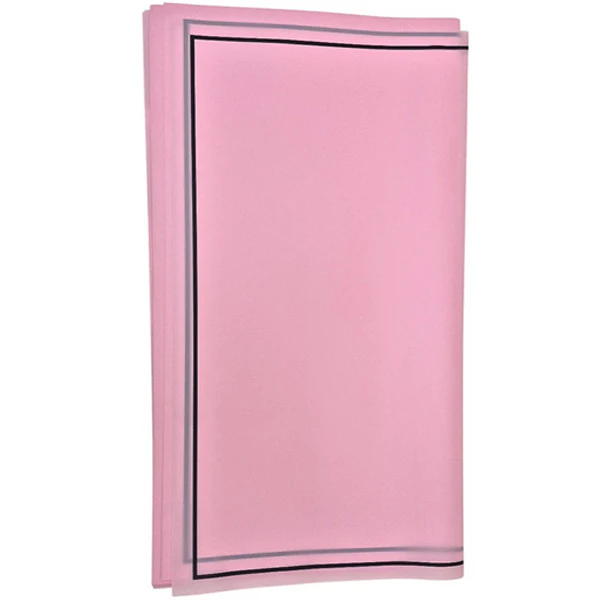 HAN SU - 20PC LIGHT PINK BLACK EDGE WRAPPING PAPER 57x57 CM
