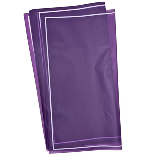 HAN SU - 20PC DEEP PURPLE W/ WHITE EDGE WRAPPING PAPER 57x57 CM