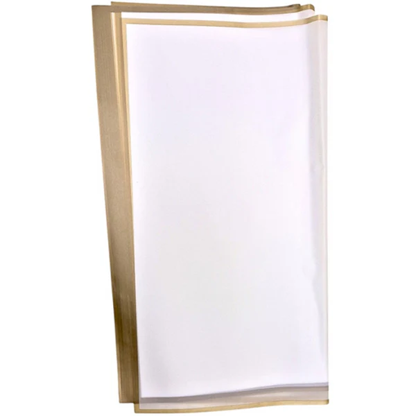 HAN SU - 20PC WHITE W/ GOLD EDGE WRAPPING PAPER 57x57 CM