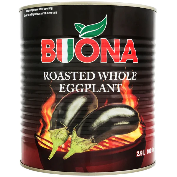 BUONA - ROASTED WHOLE EGGPLANT 6x100 OZ