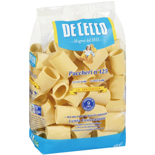 DE CECCO - #125 PACCHERI PASTA 500GR