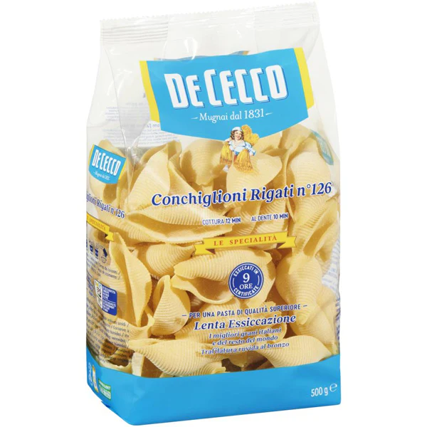 DE CECCO - CONCHIGLIONI RIGATE 500G
